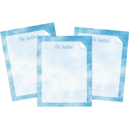 Barker Creek Blue Tie-Dye and Ombr Computer Paper, 150 sheets/Package 4341
